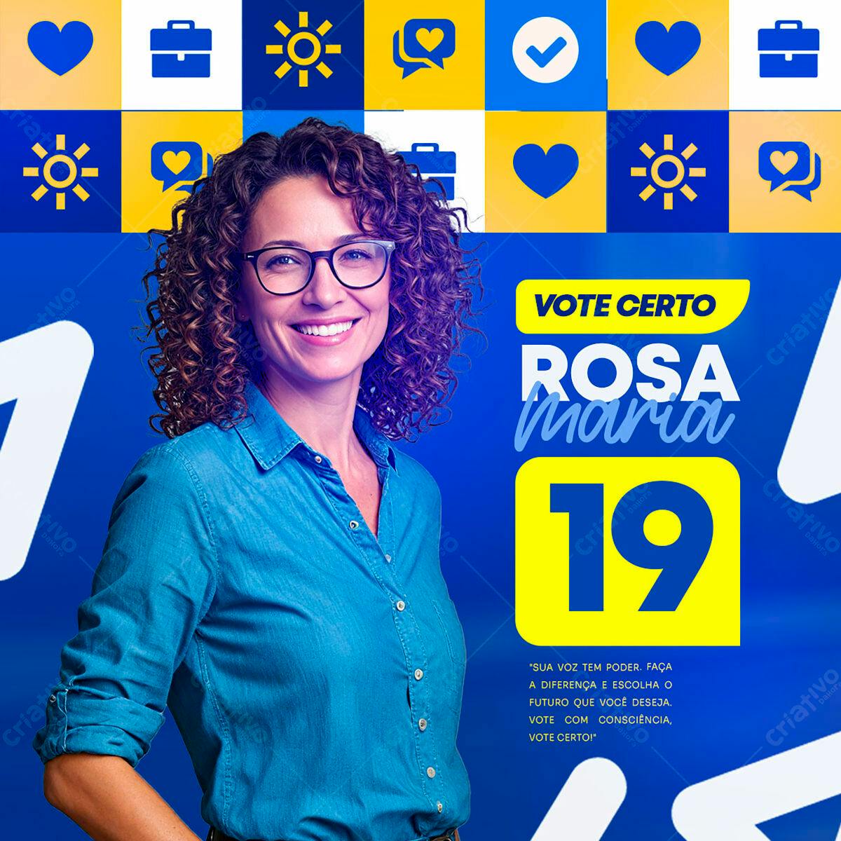 Flyer para Campanha Política PSD Editável