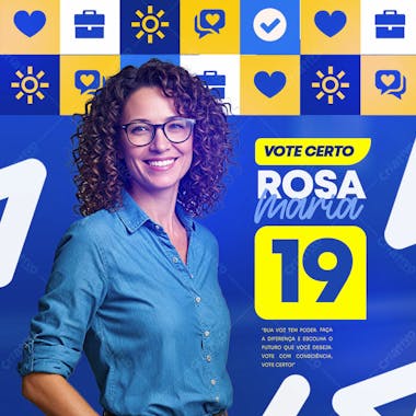 Campanha política social media psd editável 01