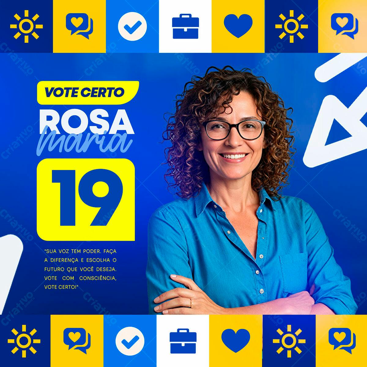 PSD para Campanha Política Eleições PSD Editável
