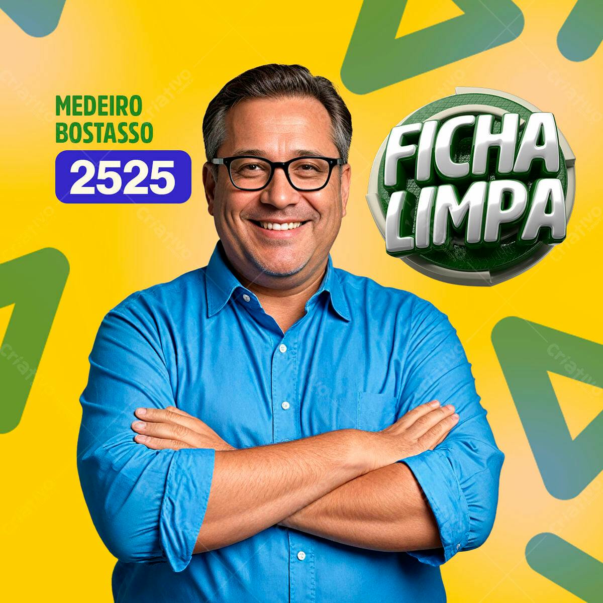 Imagem de Perfil PSD Editável para Campanha Política