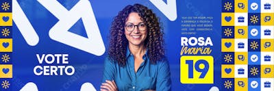 Campanha Política Social Media Psd Editável Banner 04