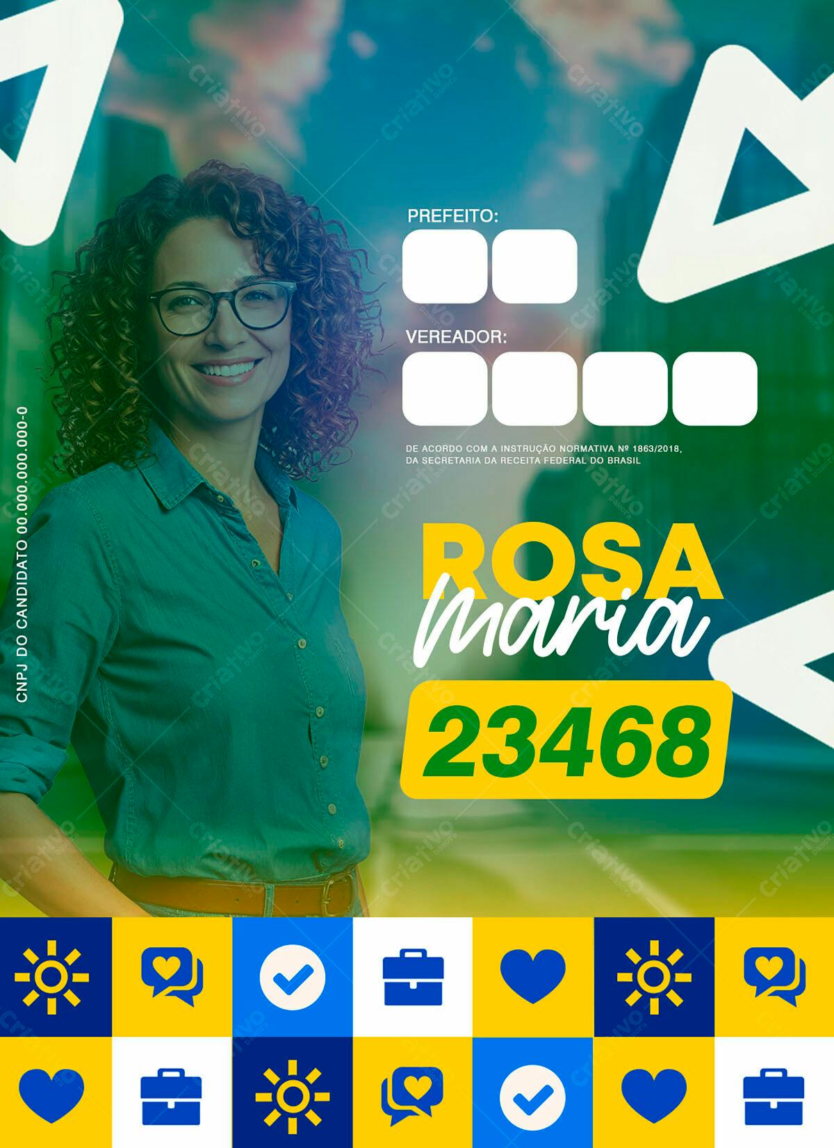 Flyer para Campanha Política PSD Editável