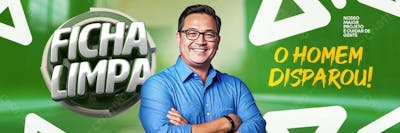 Campanha Política Social Media Psd Editável Banner 02