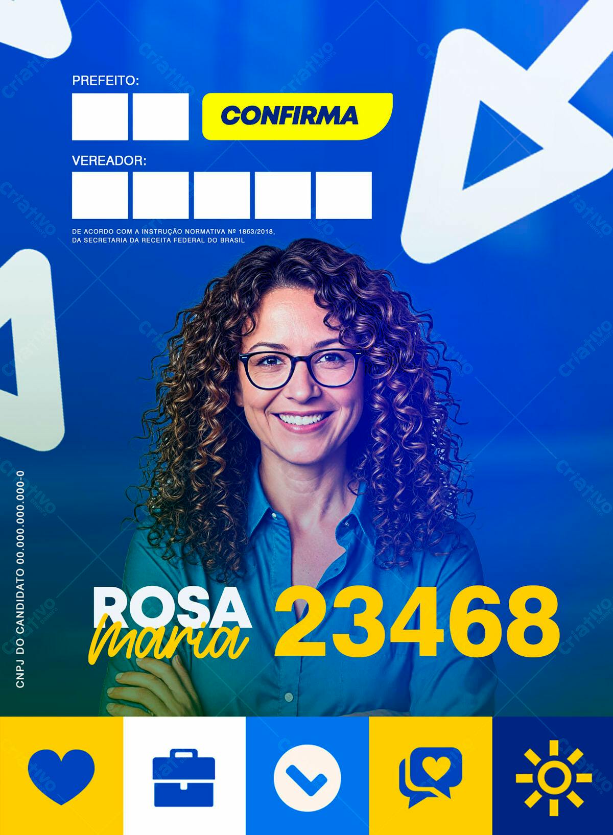 Flyer para Campanha Política PSD Editável