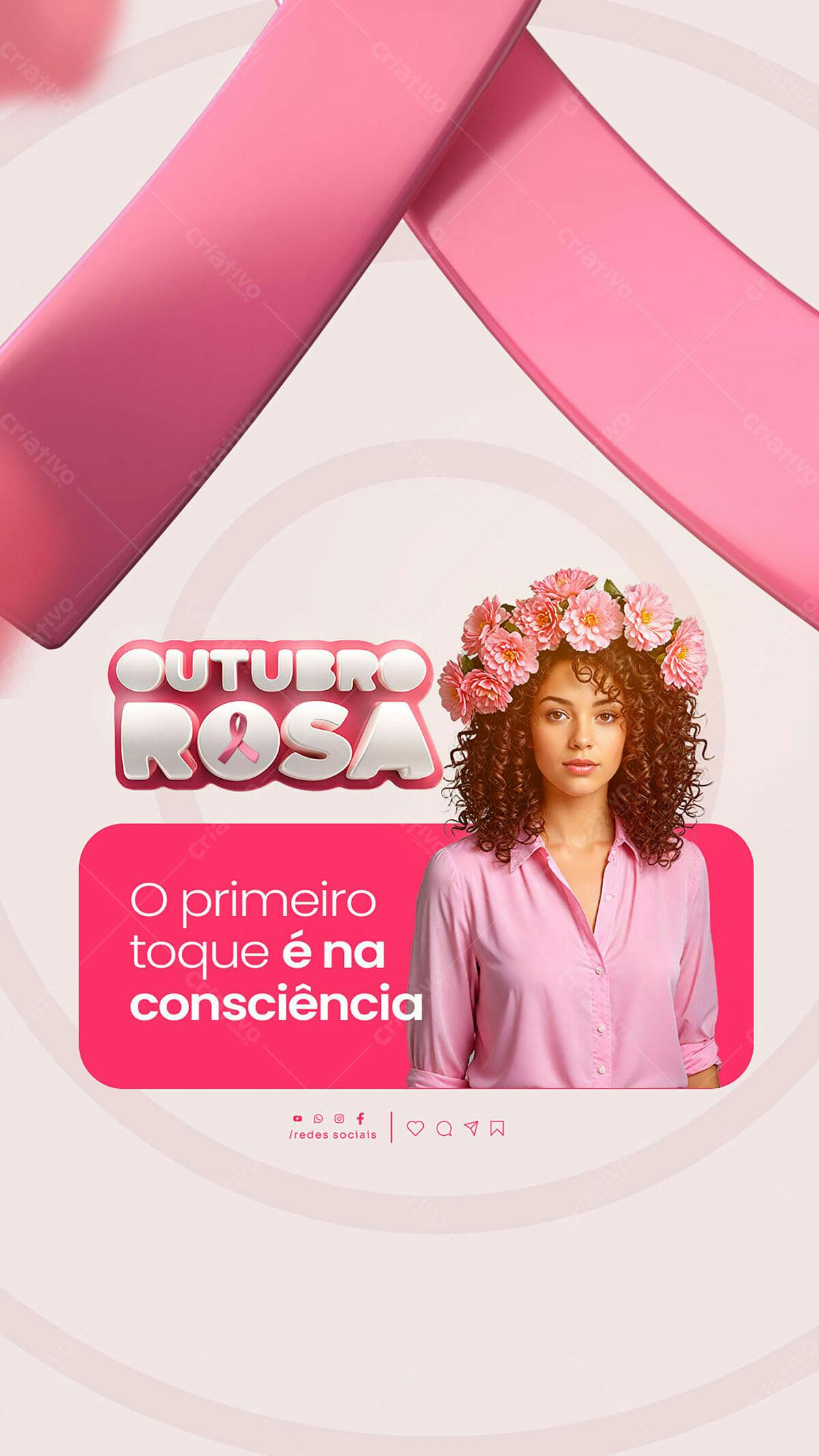 Outubro Rosa PSD Editável