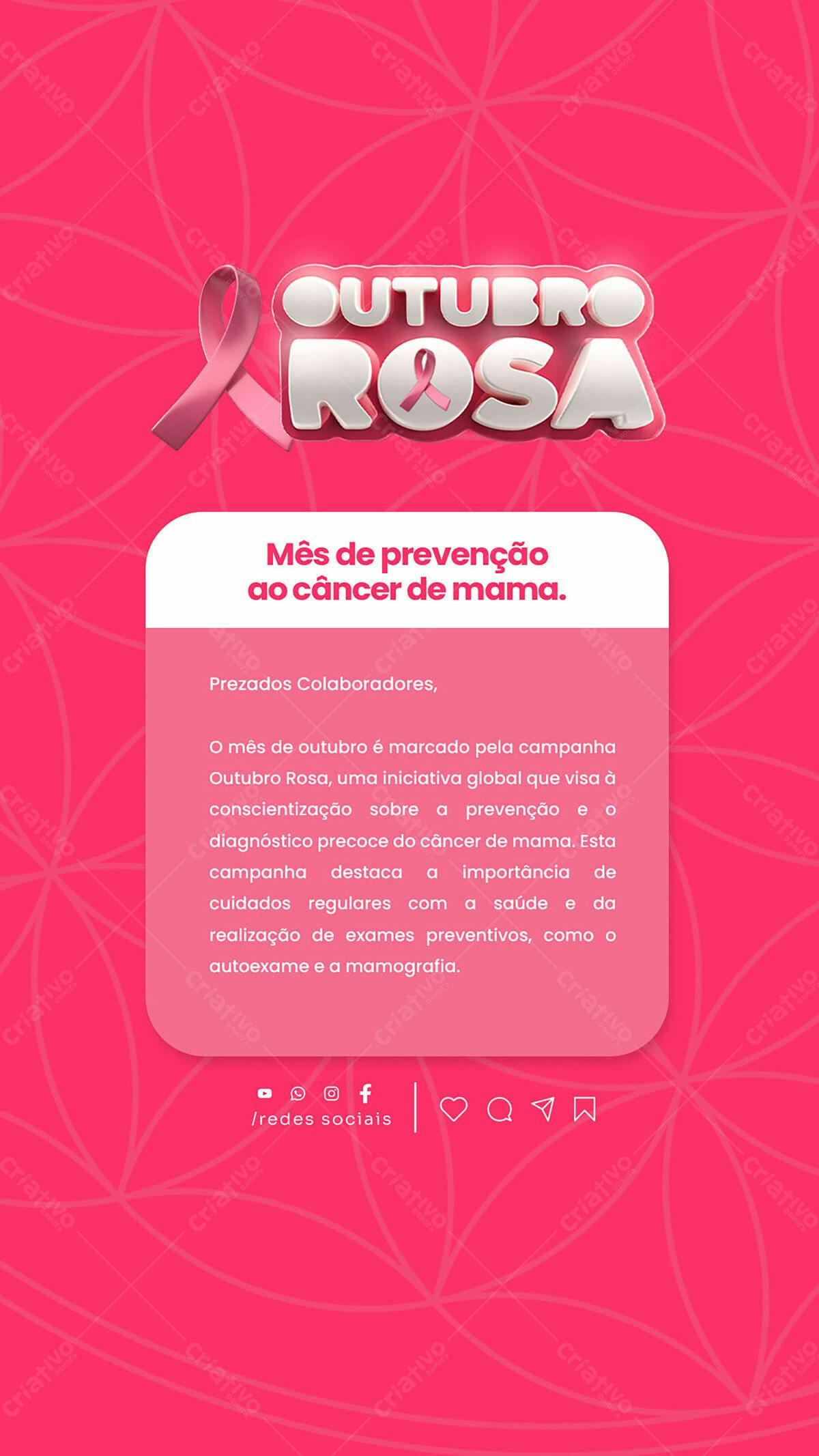 Outubro Rosa PSD Editável