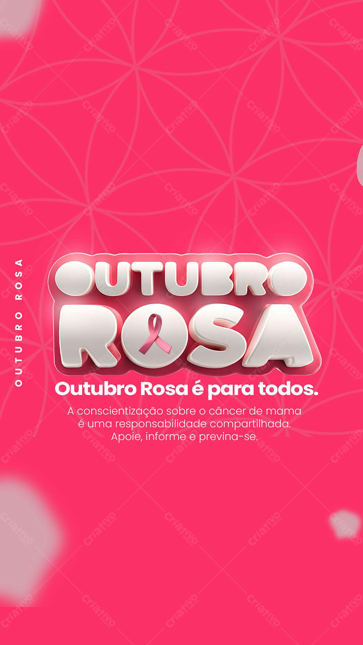 Outubro Rosa PSD Editável