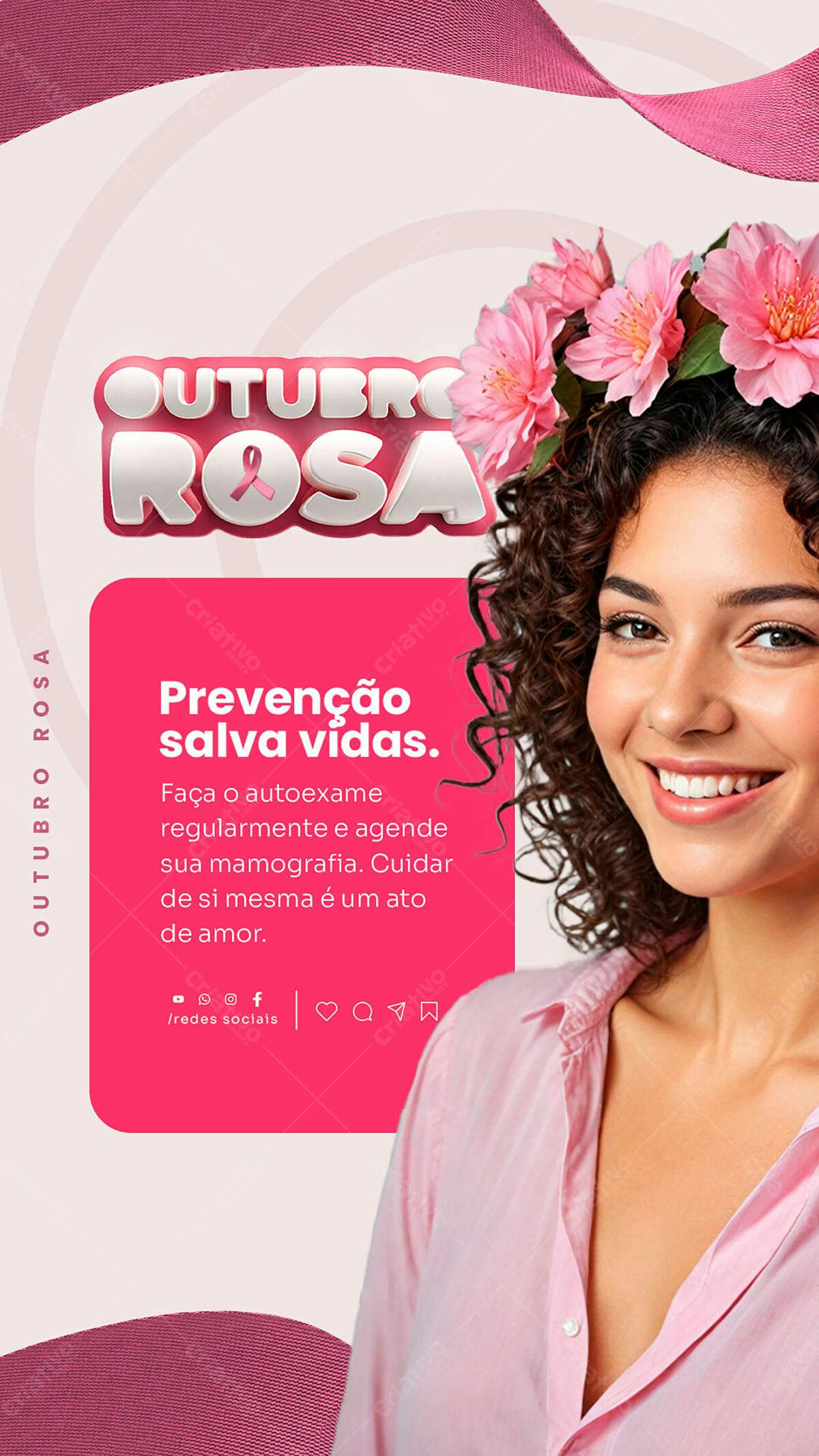 Outubro Rosa PSD Editável