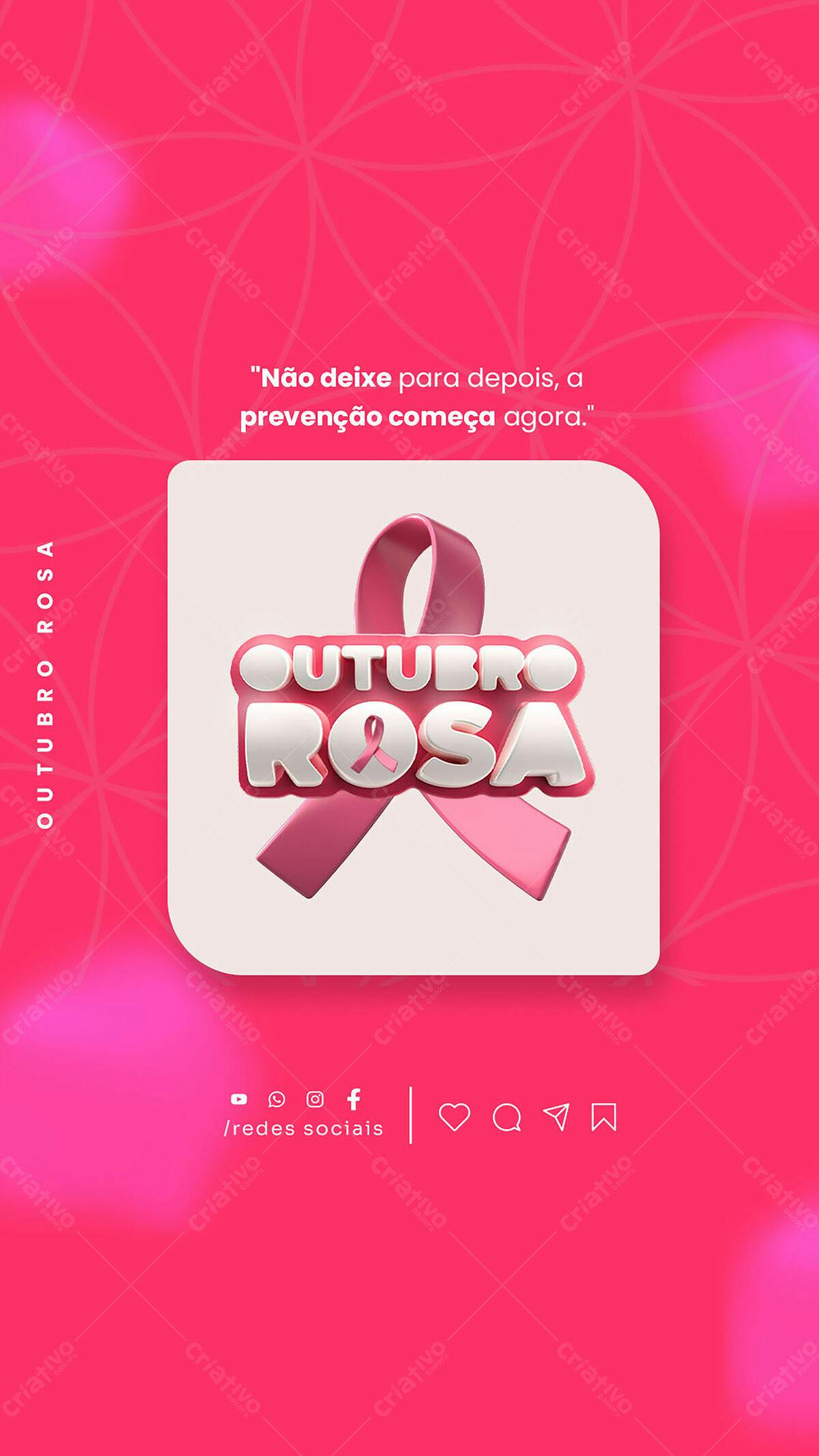 Outubro Rosa PSD Editável