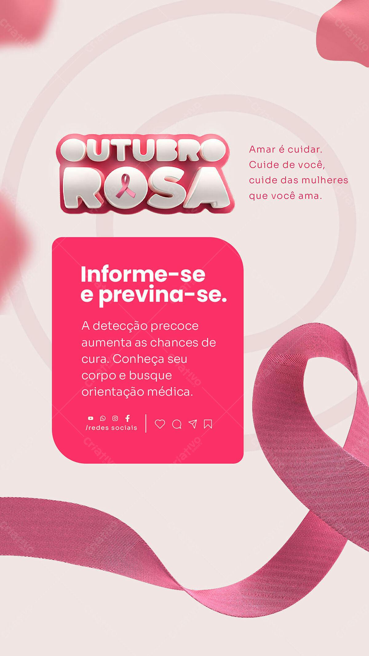Outubro Rosa PSD Editável