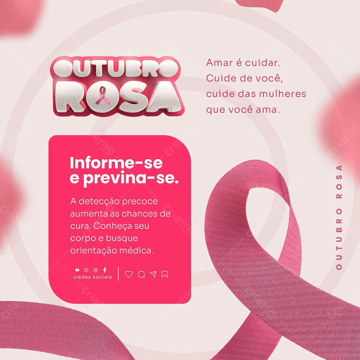  Outubro Rosa PSD Editável