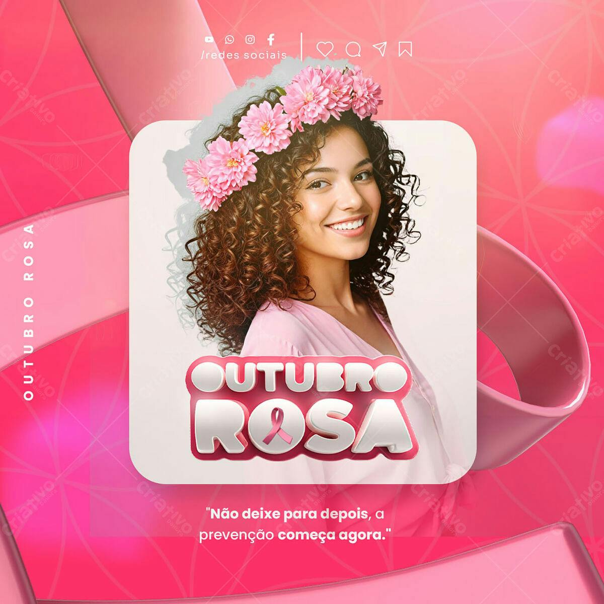 Outubro Rosa PSD Editável