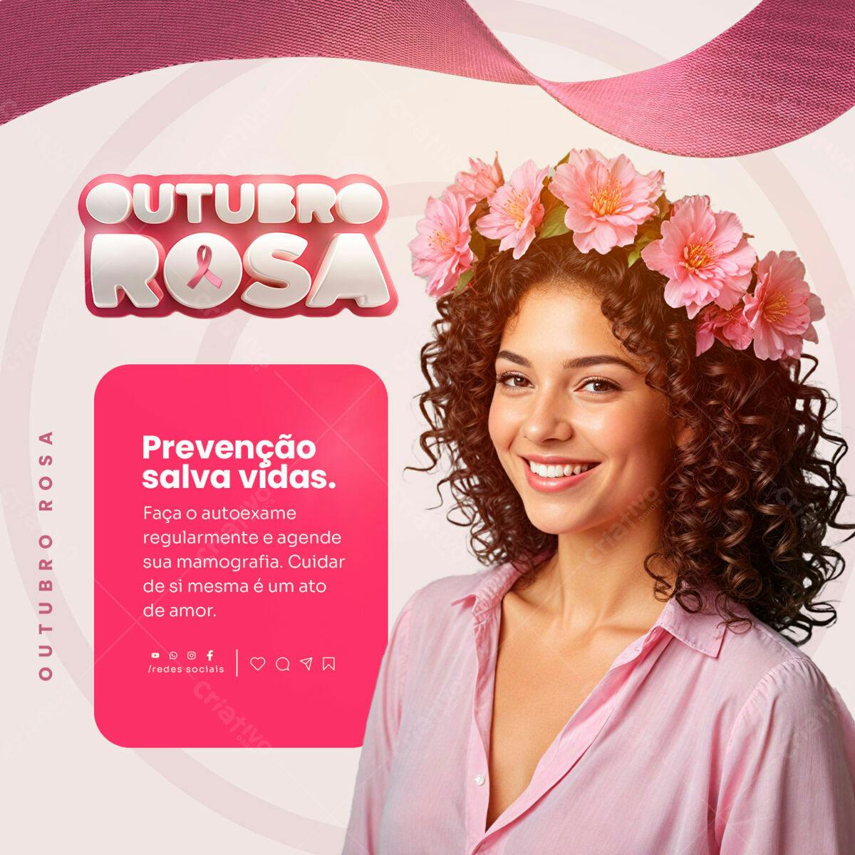 Outubro Rosa PSD Editável