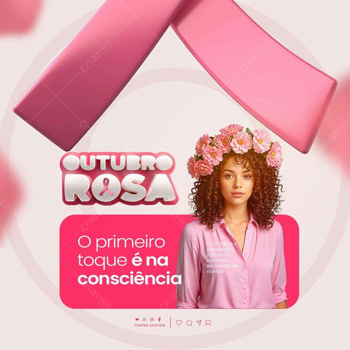Outubro Rosa PSD Editável