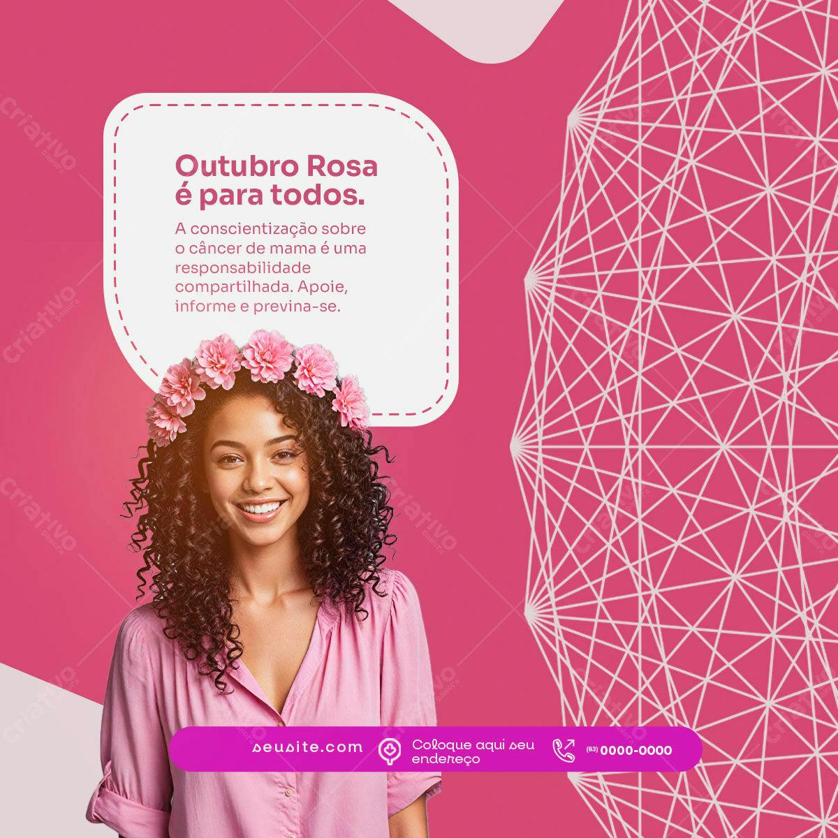 Outubro Rosa PSD Editável