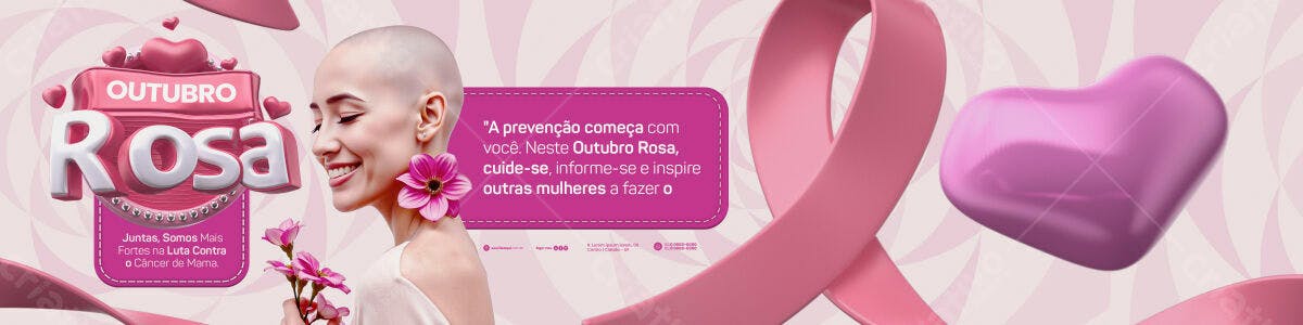 Outubro Rosa PSD Editável
