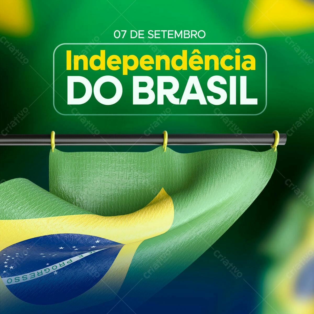 Flyer para 7 de Setembro PSD Editável