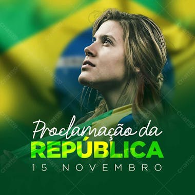 Proclamação da república social media