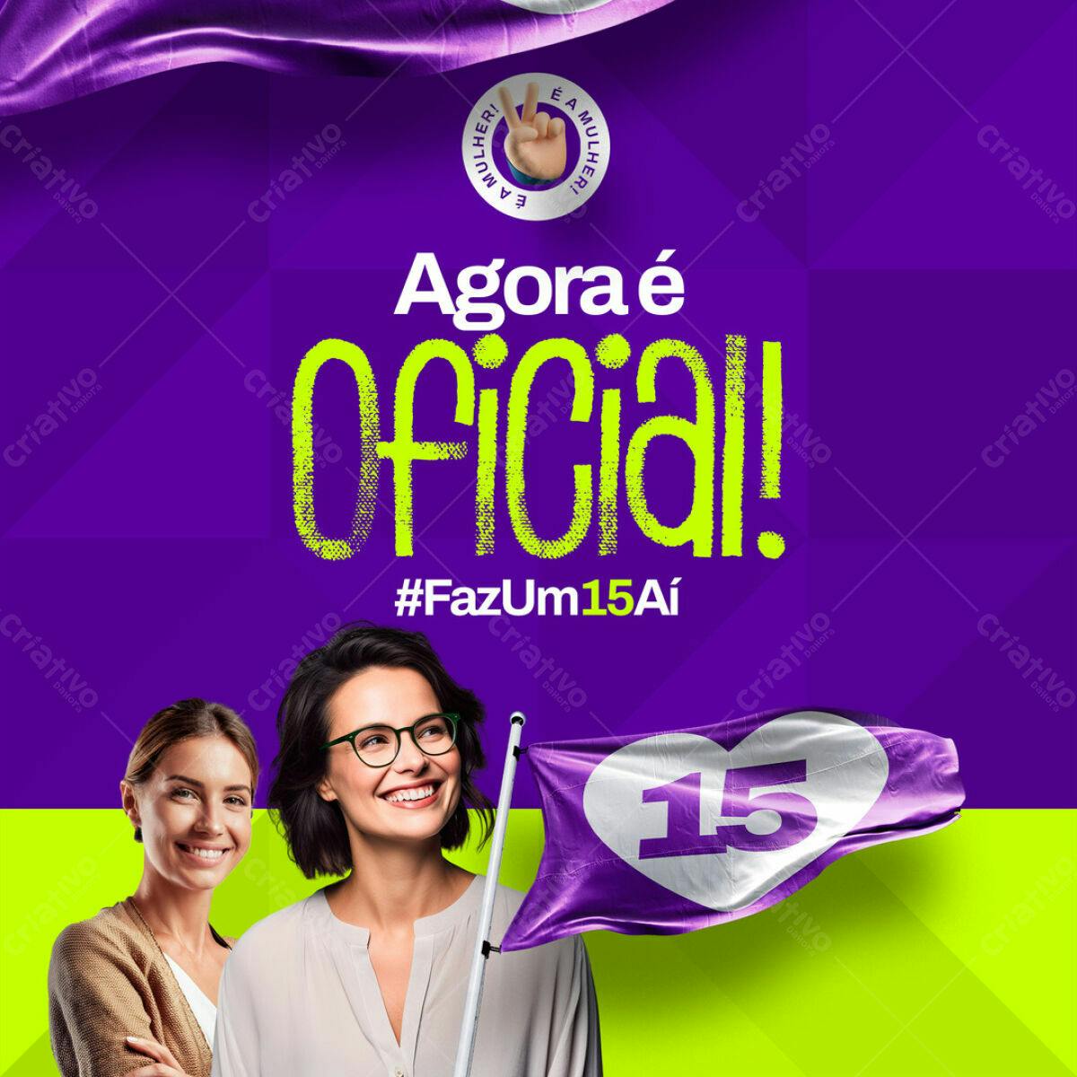 Flyer para o Dia Internacional da Mulher PSD Editável