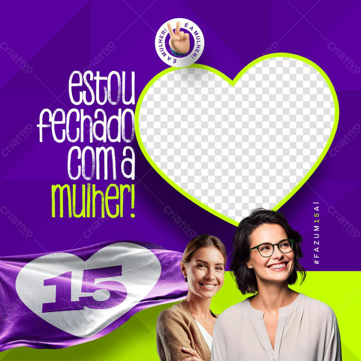Postagem Dia da Mulher PSD Editável