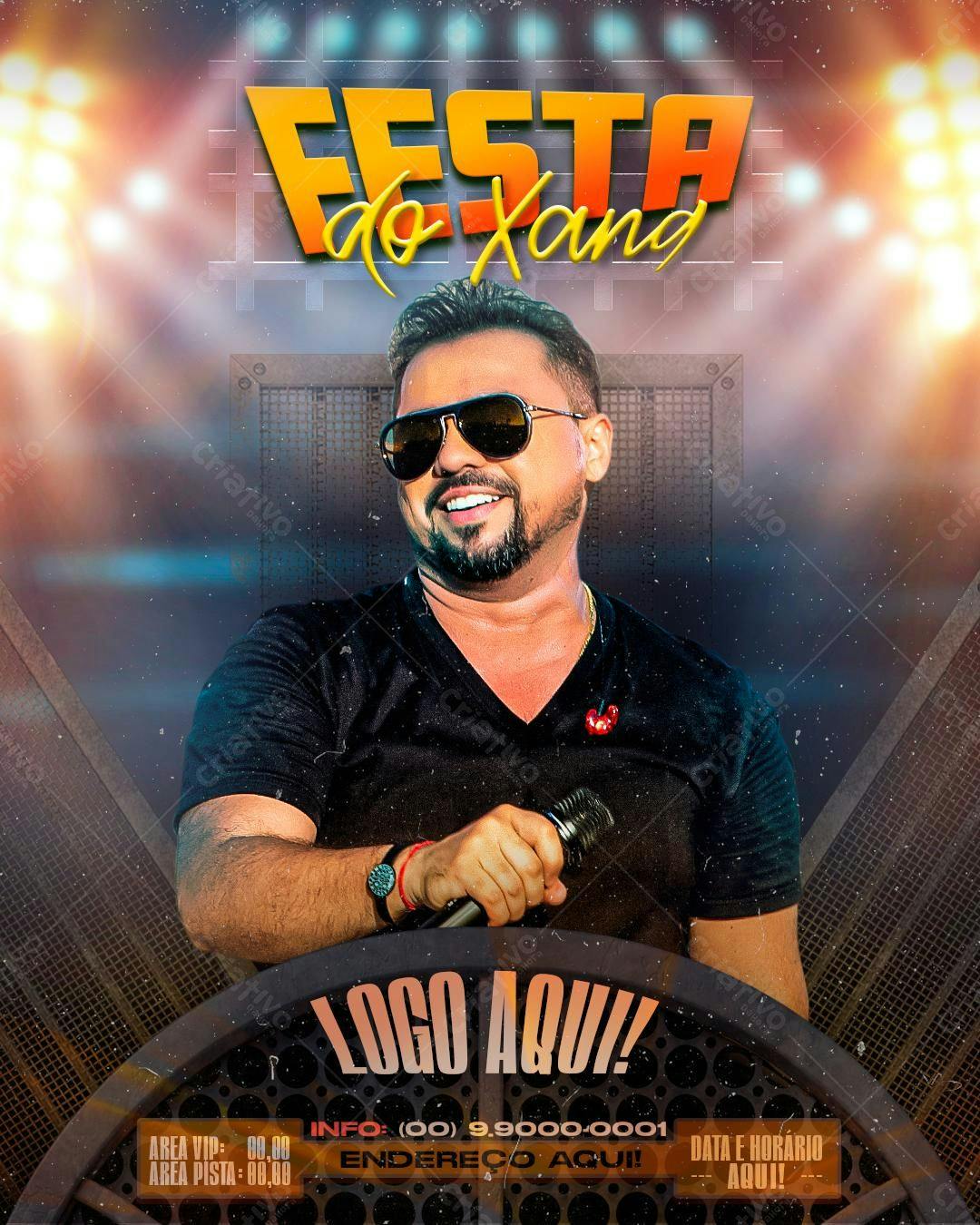Flyer Festa do Xand PSD Editável