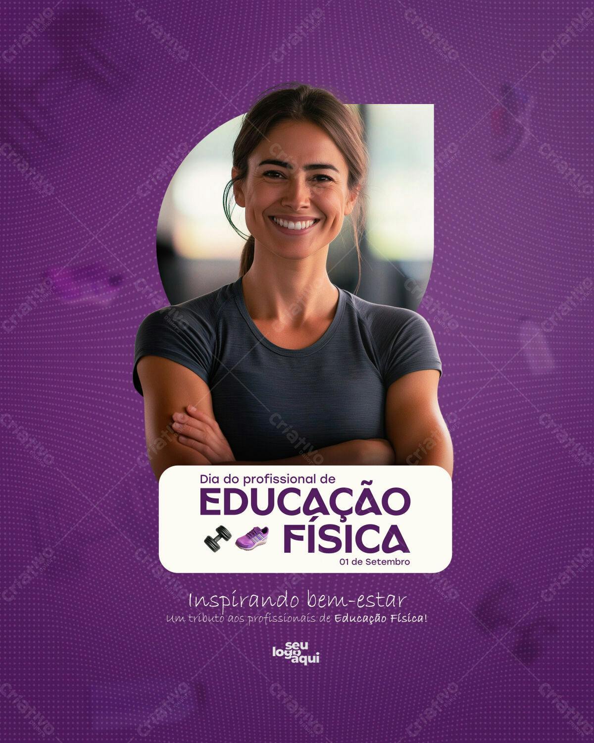 Post para o Dia do Profissional de Educação Física PSD Editável
