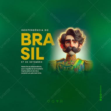 Independência do brasil social media 02