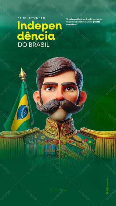 Independência do brasil social media stores 09