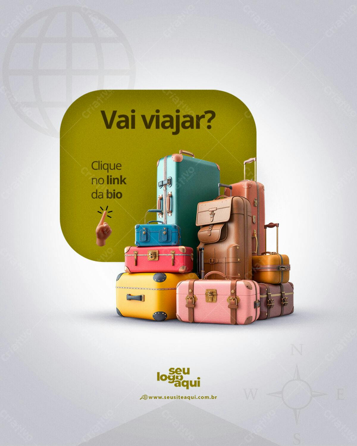 Flyer para Viagem PSD Editável