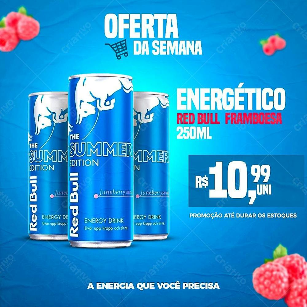 Flayer Energético Red Bull Psd