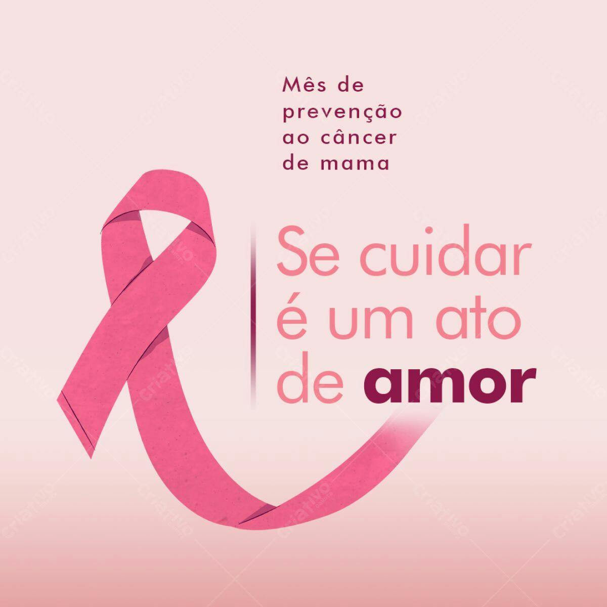 Post para Outubro Rosa PSD Editável