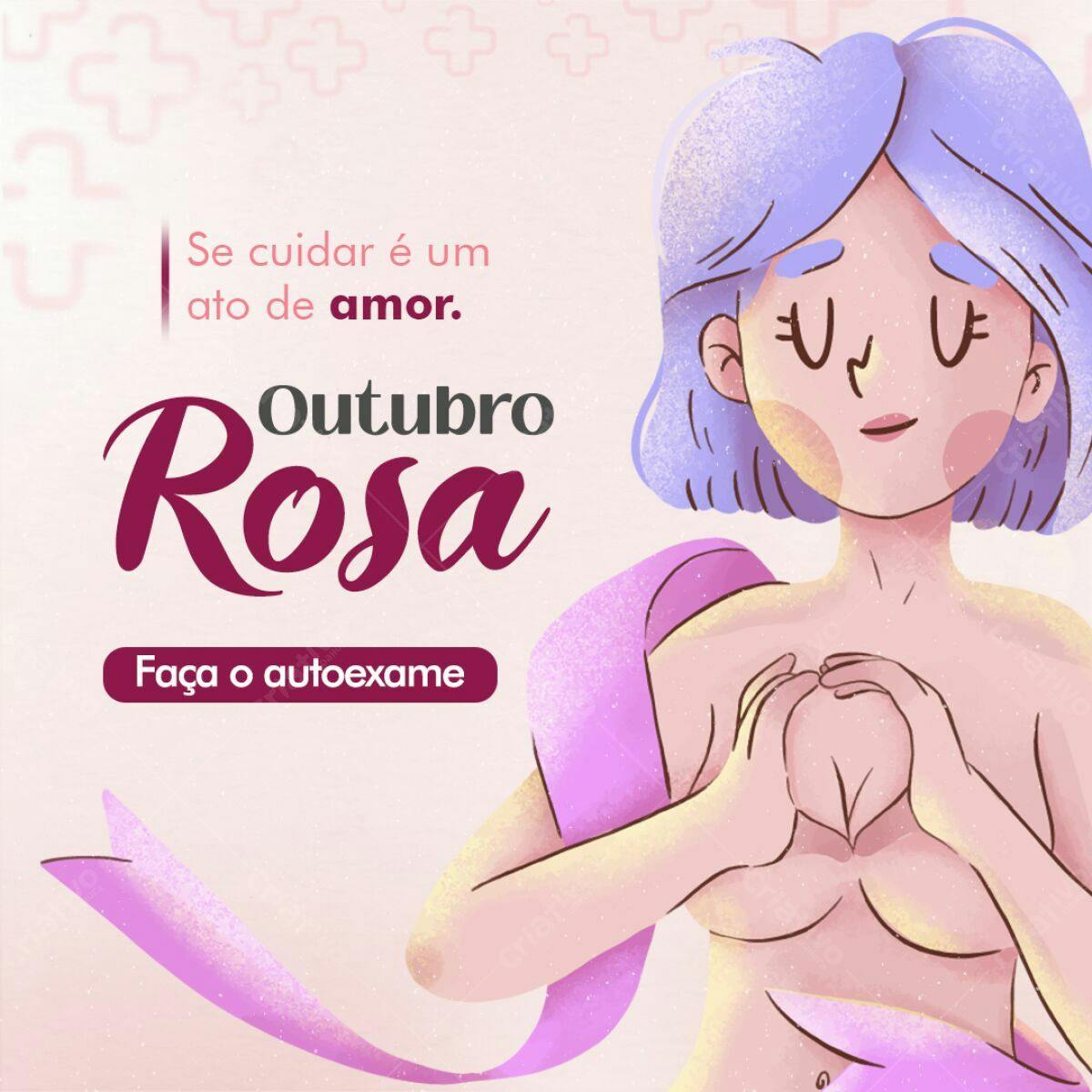 Banner Outubro Rosa PSD Editável