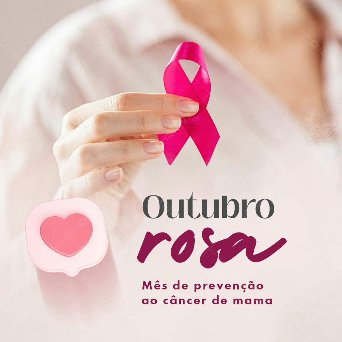 Postagem Outubro Rosa PSD Editável