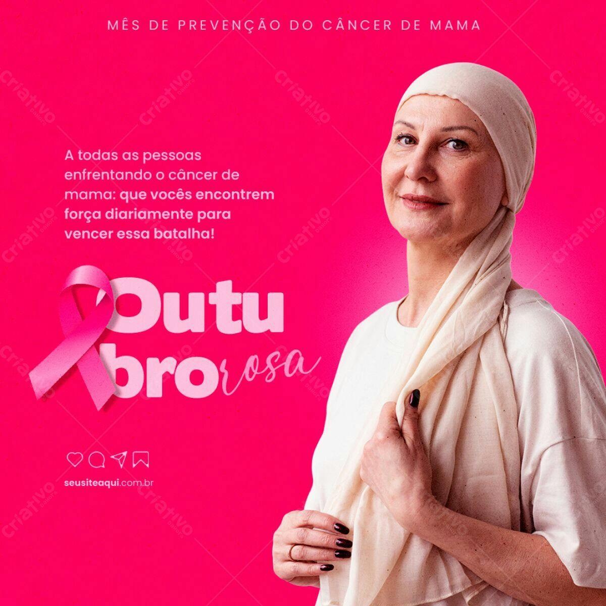 Postagem Outubro Rosa PSD Editável