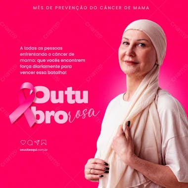 Mês de prevenção ao câncer outubro rosa