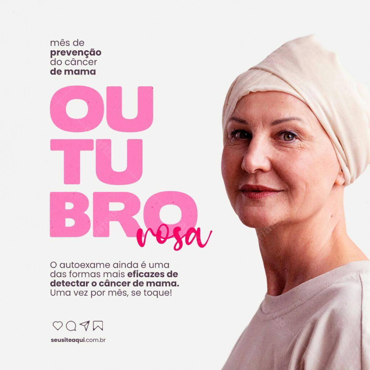 Postagem Outubro Rosa PSD Editável