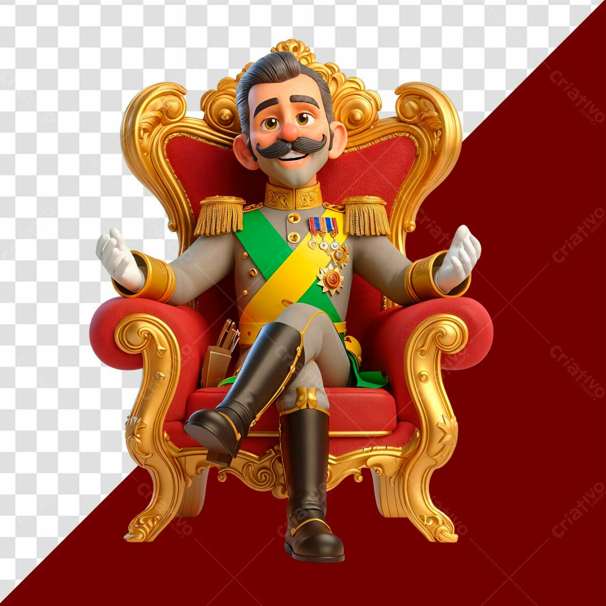 Ilustração Personagem Caricatura PSD Editável