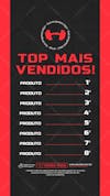 Storie loja de suplementos social media instagram whey protein top mais vendidos