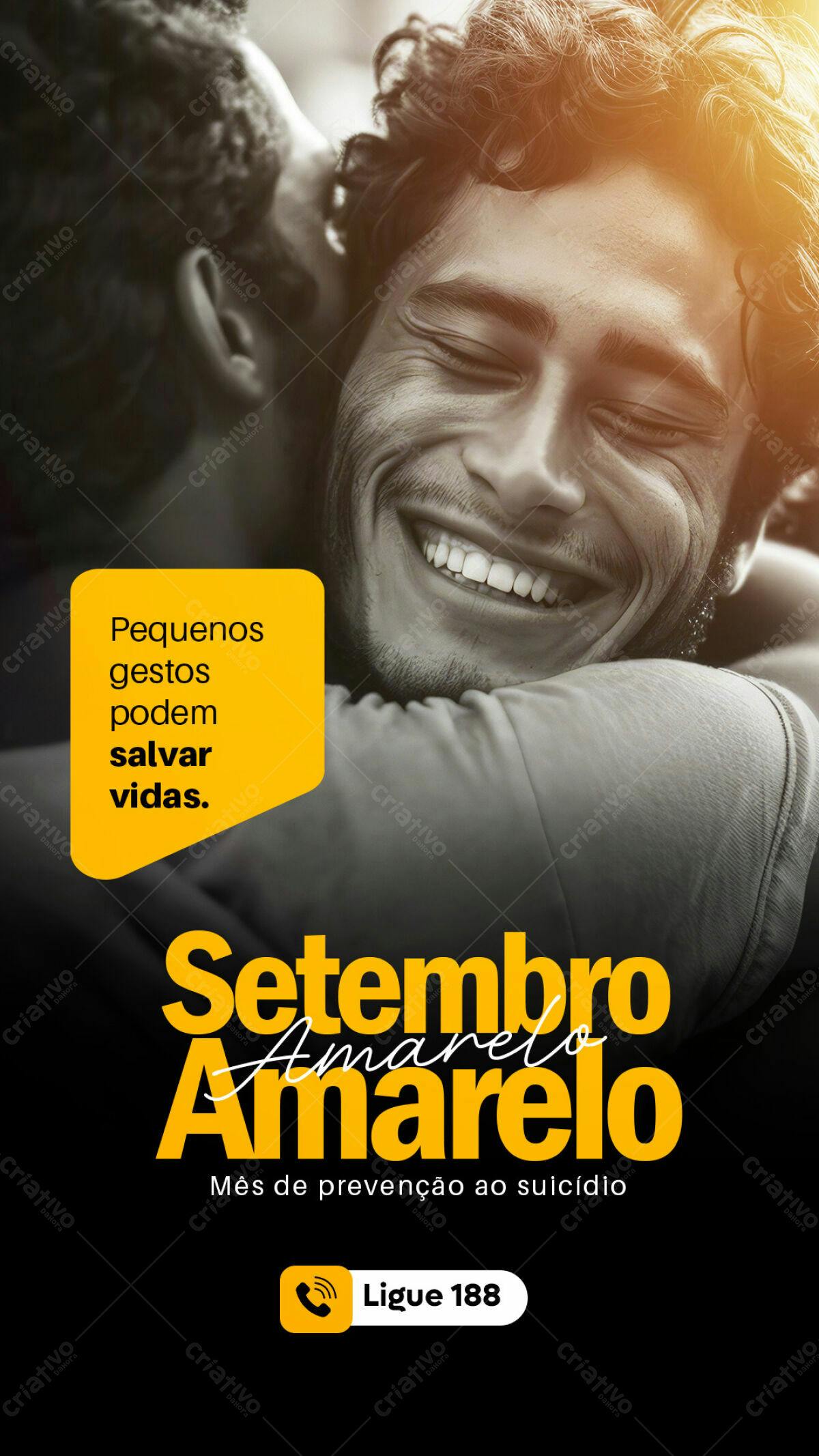 Flyer Setembro Amarelo PSD Editável