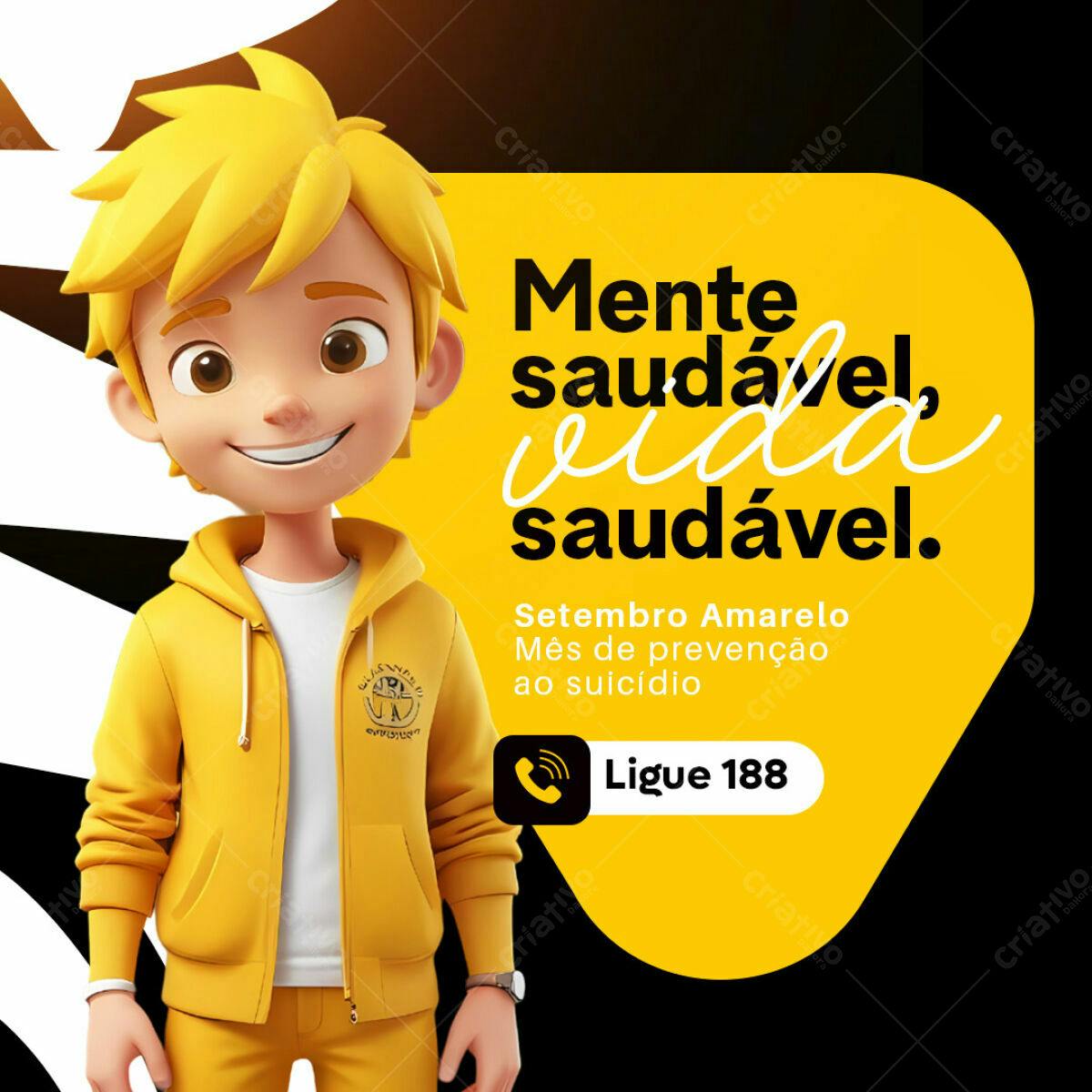 PSD para Setembro Amarelo - Prevenção ao Suicídio