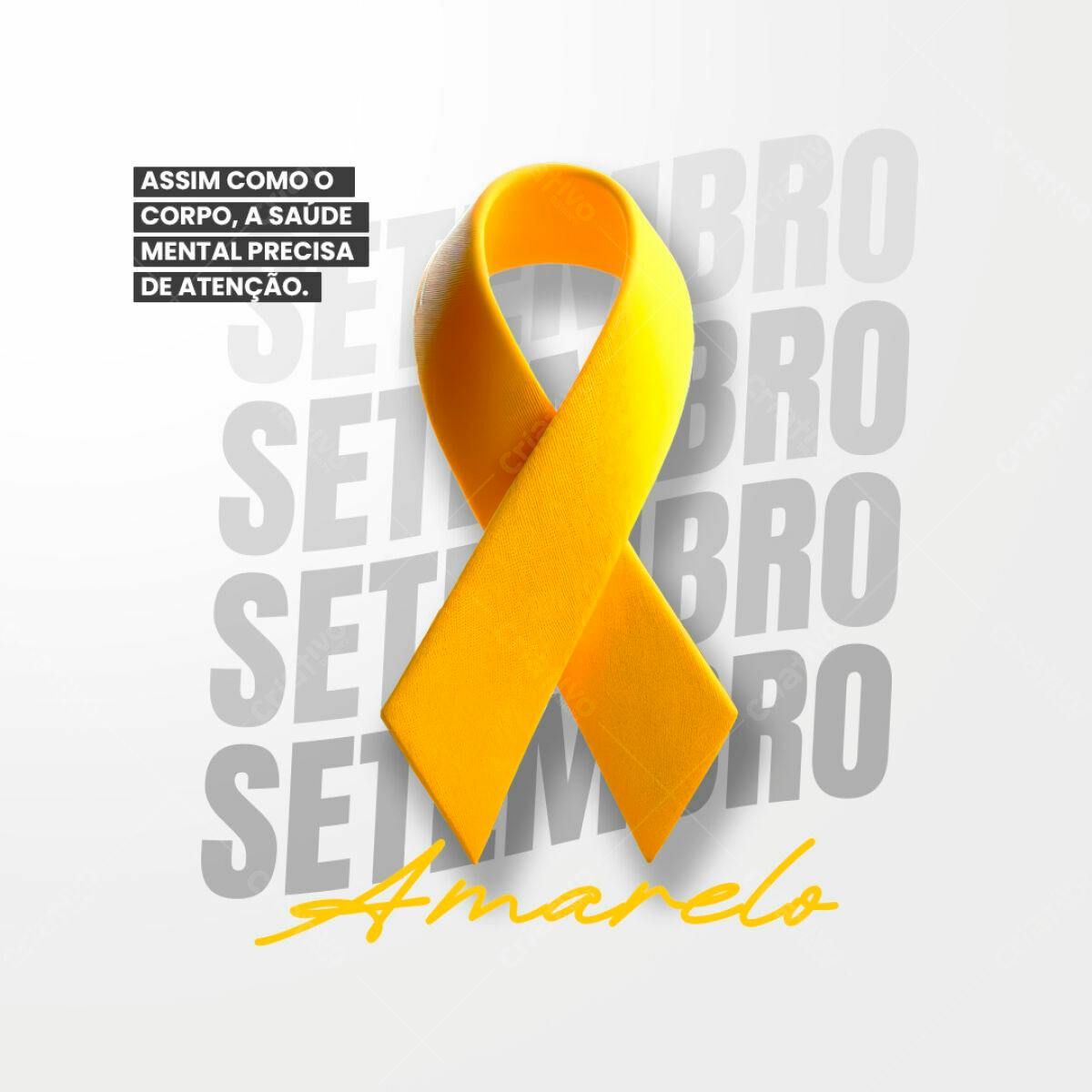 Flyer Setembro Amarelo PSD Editável