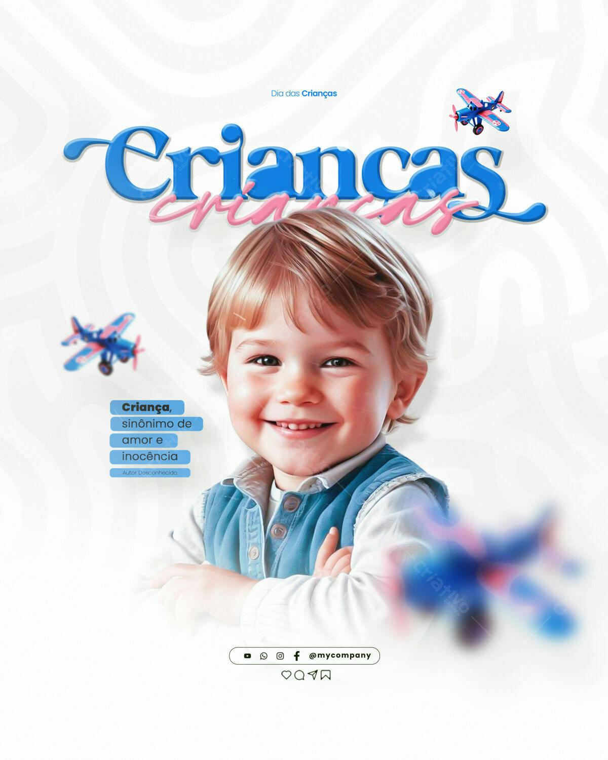 Flyer Dia das Crianças PSD Editável