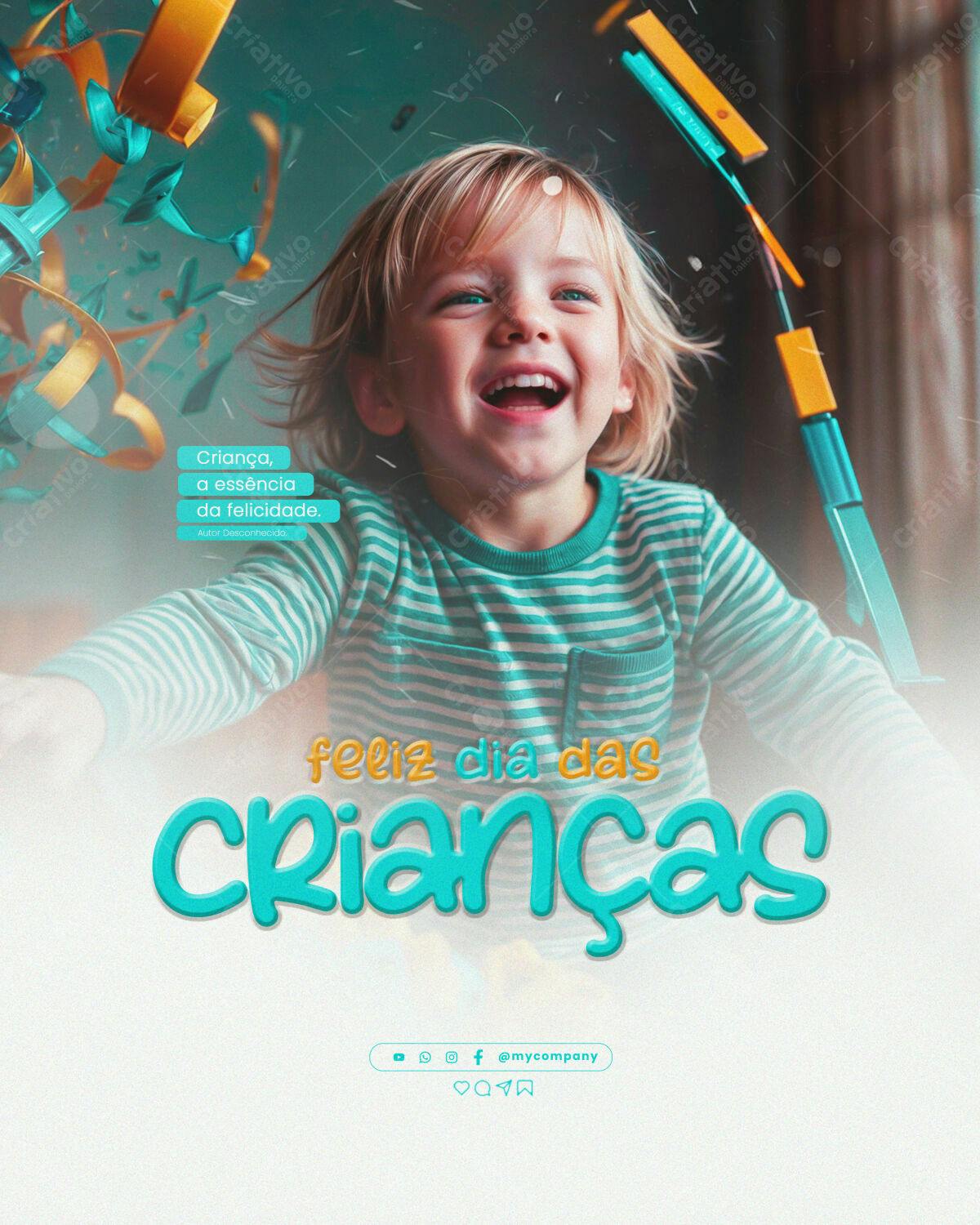 Flyer Dia das Crianças PSD Editável