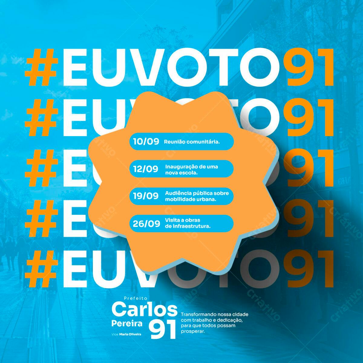 Flyer Campanha Política PSD Editável