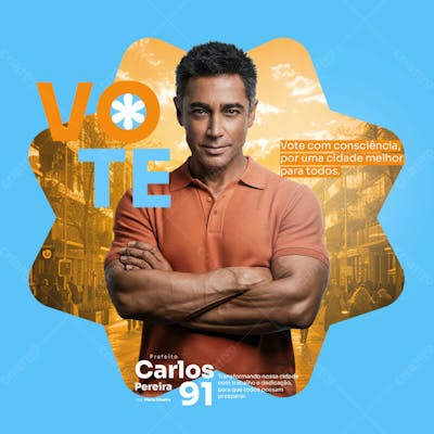 Flyer Político Vote Certo