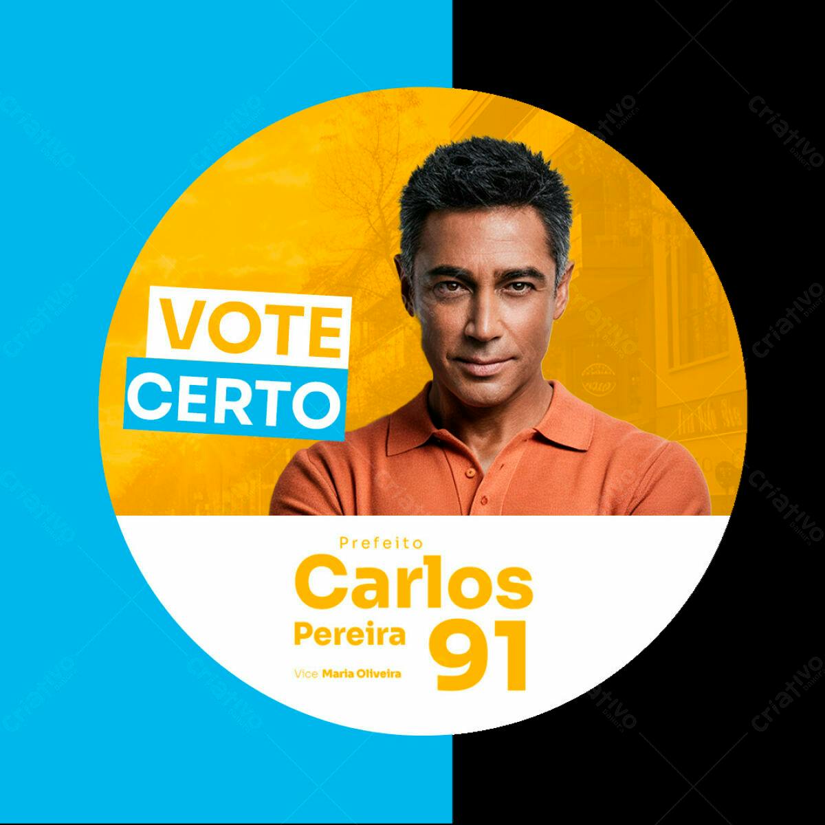 PSD para Campanha Política Eleições PSD Editável