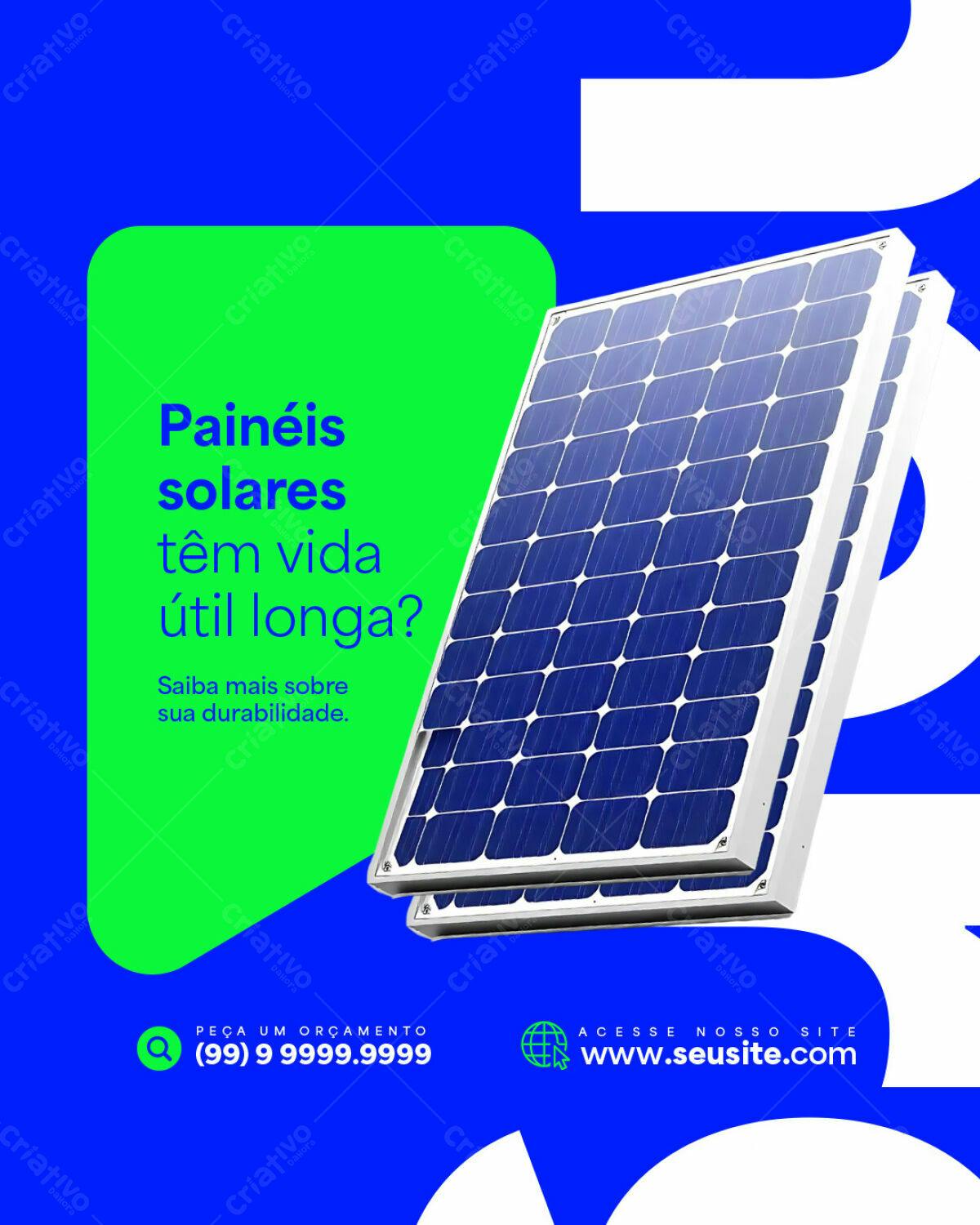 Flyer Energia Solar PSD Editável