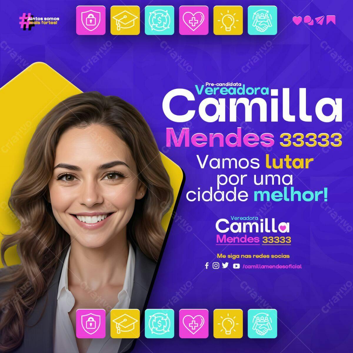 Flyer para Campanha Política PSD Editável