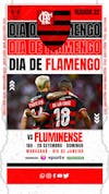 Flyer esportivo campeonato brasileiro 2024 dia de flamengo