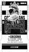 Flyer esportivo campeonato brasileiro 2024 dia de corinthians